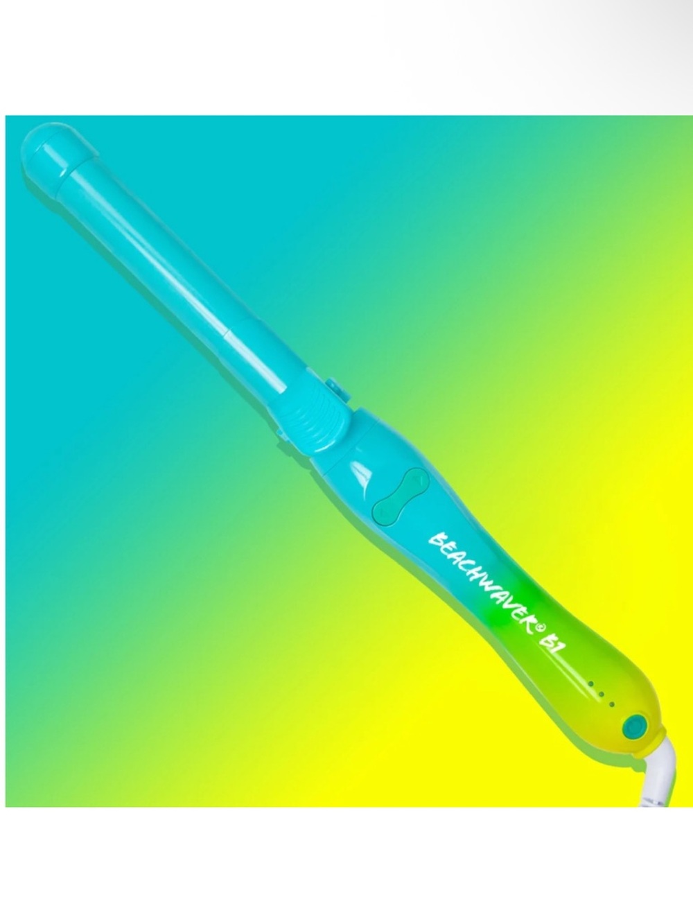 Beachwaver Aqua and green ombré B1 Curling Wand